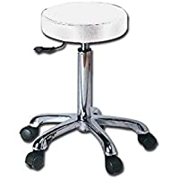 Taburete- Blanco- para estudio médico- dentista- podologo- esteticista.
